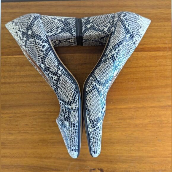 Corso Como Snakeskin Pump Heels 7 1/2 Mob Wife Whimsigoth Rebel Punk Rock Chic - Picture 11 of 12